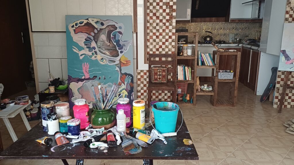 Malek Banoo studio detail